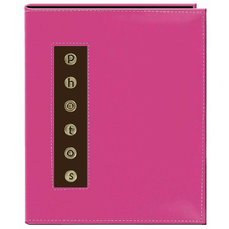 Pioneer Metal Buttons 4x6 Leatherette 36 Photo Brag Book - CMB-46