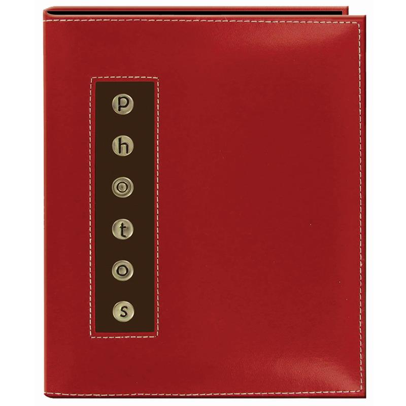 Pioneer Metal Buttons 4x6 Leatherette 36 Photo Brag Book - CMB-46