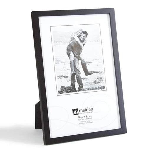 Malden 8x12 black wood ready made picture frame - 6416-82