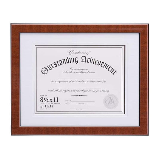 Malden 11x14 Burlwood ready made document picture frame - style 602-81