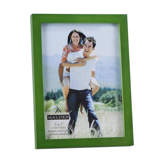 Malden 5x7 green wood ready made picture frame - 6414-57
