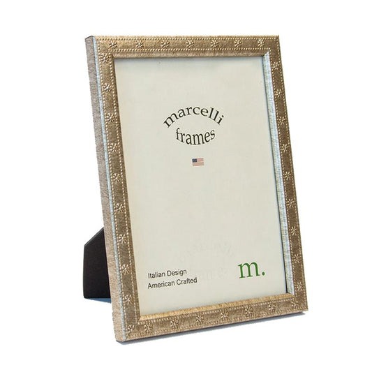 Marcelli 4 x 6 silver ready made picture frame - style 10846