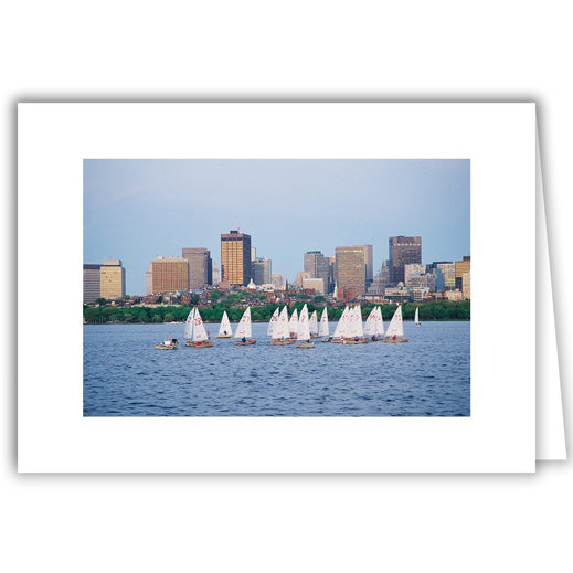 Helen Eddy photo card - Downtown Boston with Sailboats - Item 100D-1293-35A