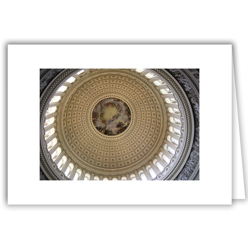 Helen Eddy photo card - Capitol Dome Interior - Washington DC - Item 103d-22