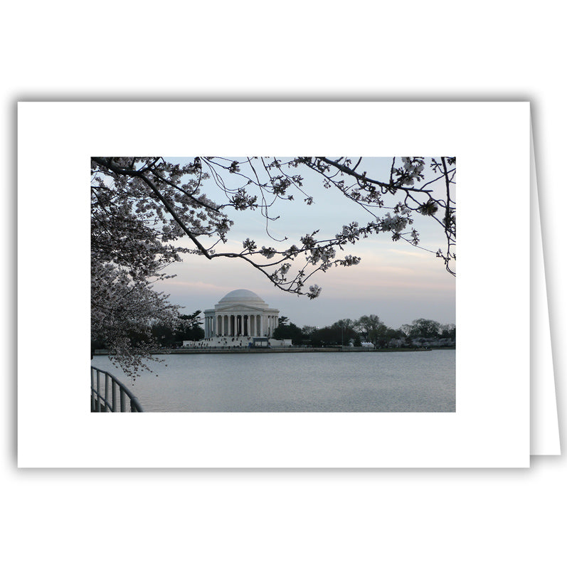 Helen Eddy photo card - Cherry Blossoms /Jefferson - Washington DC - Item 112d-66