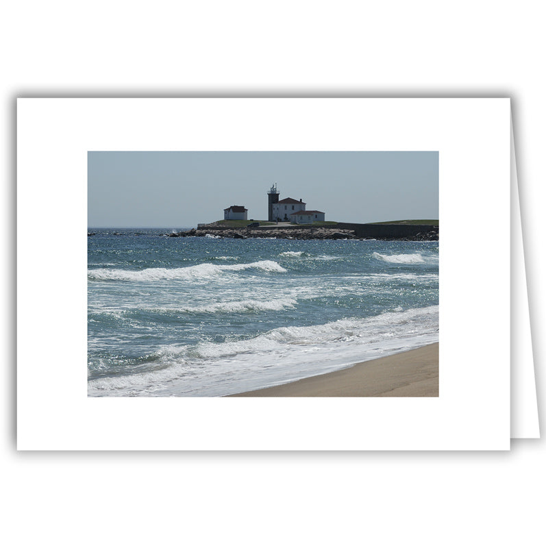 Helen Eddy photo card - Beavertail Lighthouse, Jamestown, RI - Item 141d-71