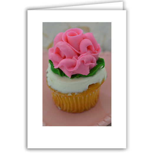 Helen Eddy photo card - Cupcake Pink Rose - Item 168D-44