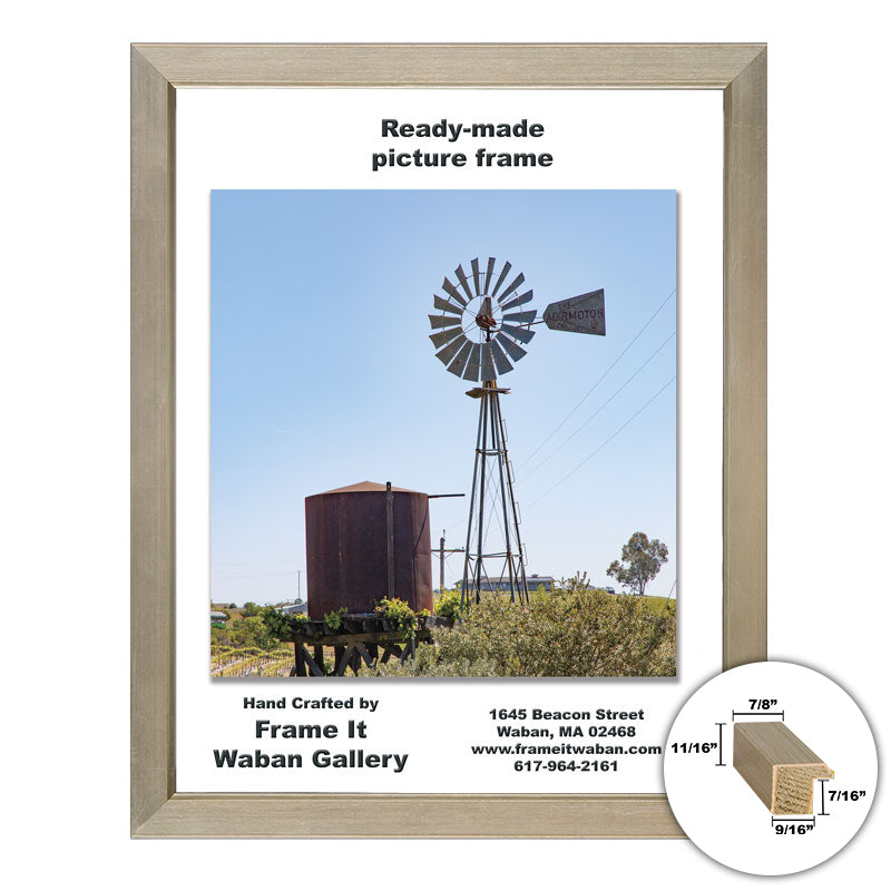 Waban Collection silver 12x18 picture frame - style 176B