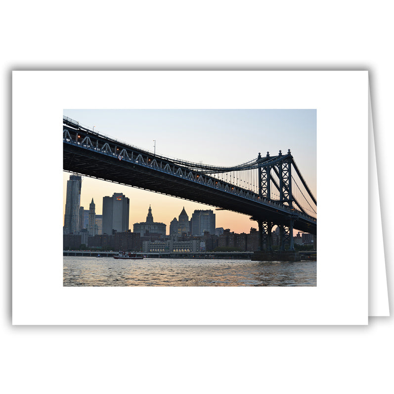 Helen Eddy photo card - Manhattan Bridge, NY - Item 199d-96