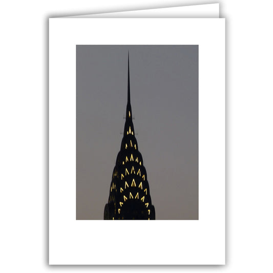 Helen Eddy photo card - Chrysler Building spire, NY - Item 200d-11