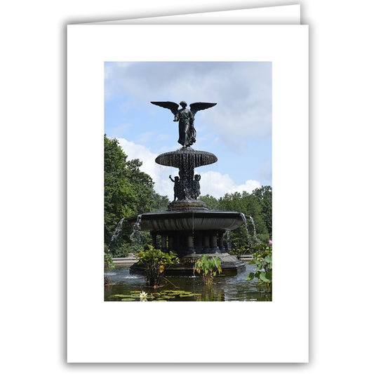 Helen Eddy photo card - Bethesda Fountain (v), Central Park, NY - Item 201d-48