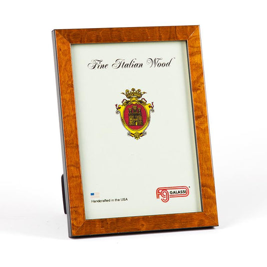F.G. Galassi 4x6  chestnut burl wood ready made picture frame - style 27746