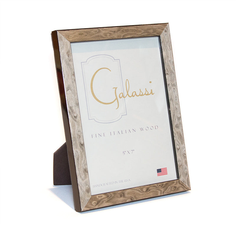 F.G. Galassi 4x6 gray burl ready made picture frame - style 23746