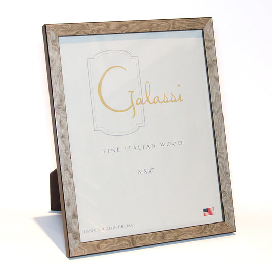 F.G. Galassi 8x10 gray burl ready made picture frame - style 23780