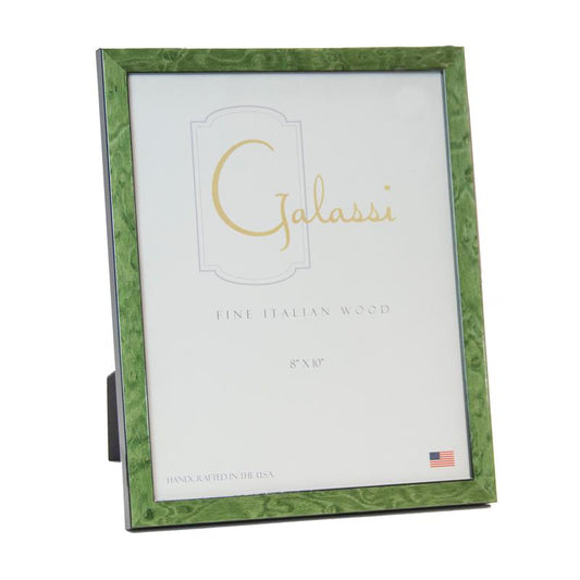F.G. Galassi 8x10 green burl ready made picture frame - style 23880