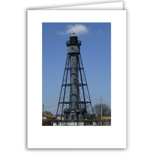 Helen Eddy photo card - Tinicum Rear Range Lighthouse, Paulsboro, New Jersey - Item 277d-23