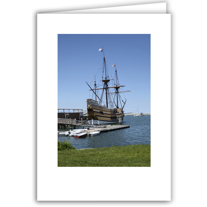 Helen Eddy photo card - Mayflower II in port, Plymouth, MA (V) - Item 279d-84