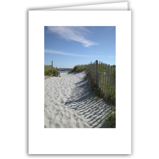 Helen Eddy photo card - Approach to the Beach - RI Item 28d-43