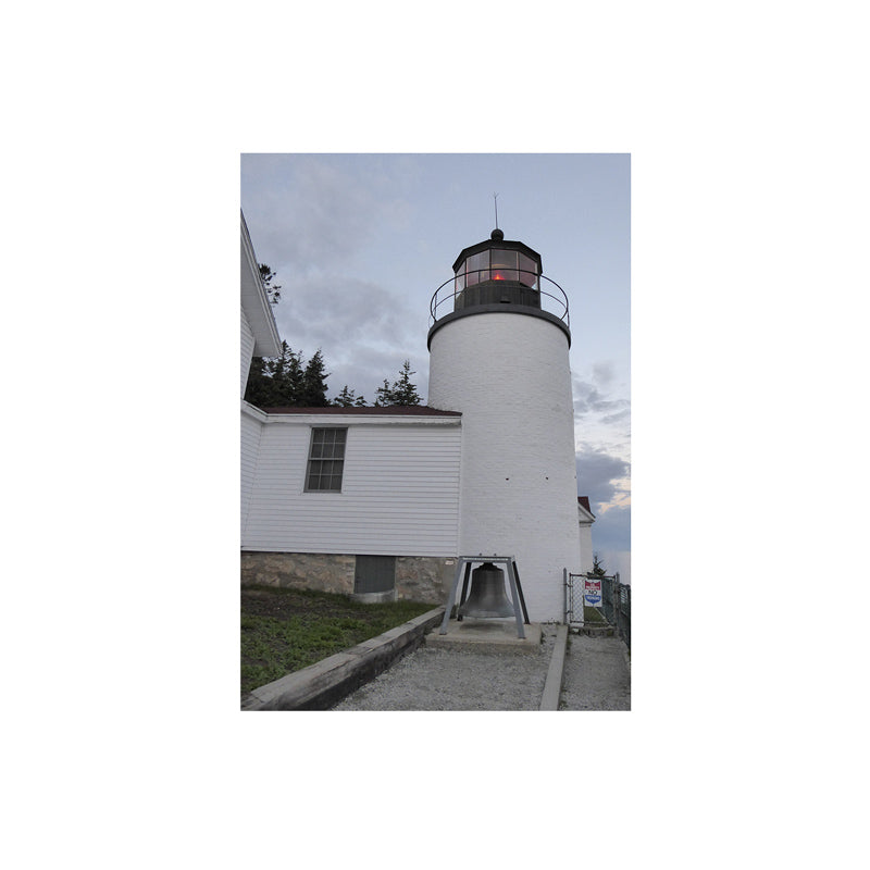 Helen Eddy photo card - Bass Harbor Lighthouse with bell, ME - Item 294d-87