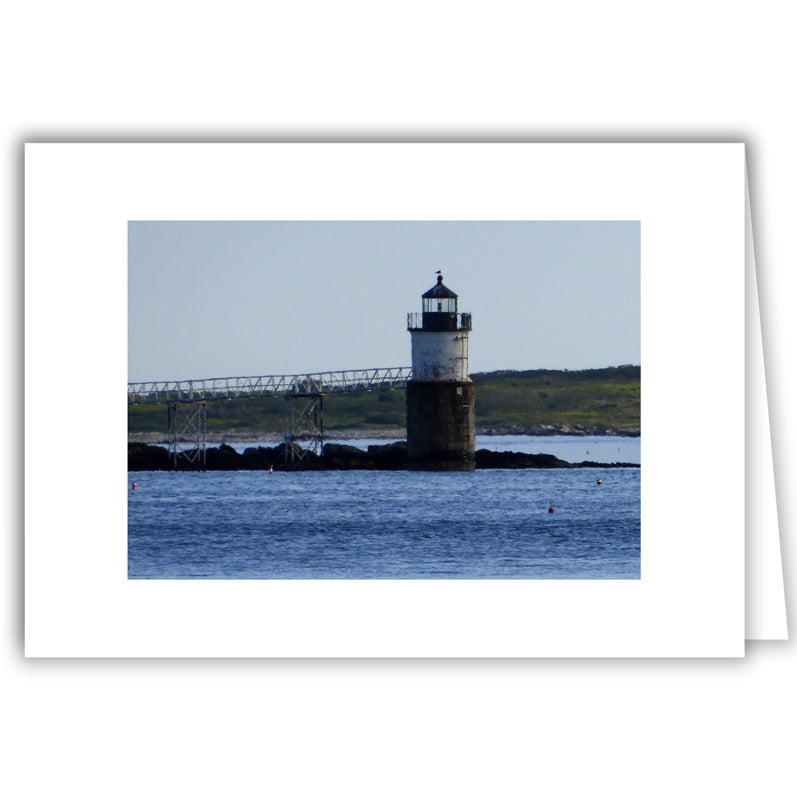 Helen Eddy photo card - Lighthouse on Ram Island, ME - Item 295d-78