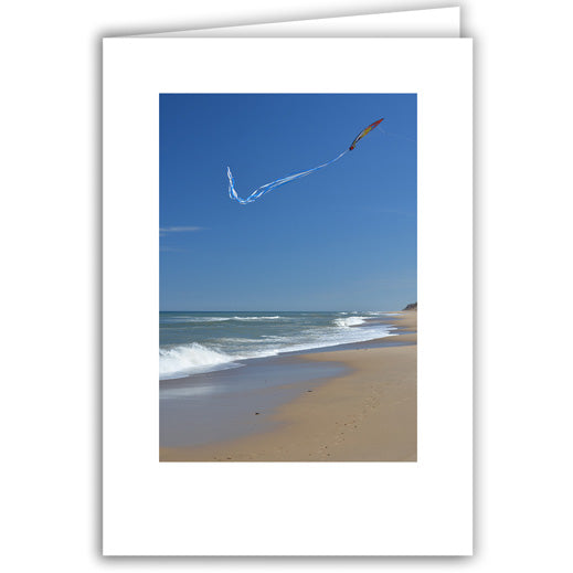 Helen Eddy photo card - Beach with Kite (V) - Cape Cod - Item 296D-35