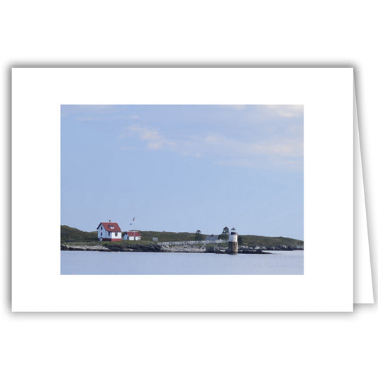 Helen Eddy photo card - Photo Painting - Lighthouse on Ram Island, ME - Item 297d-50