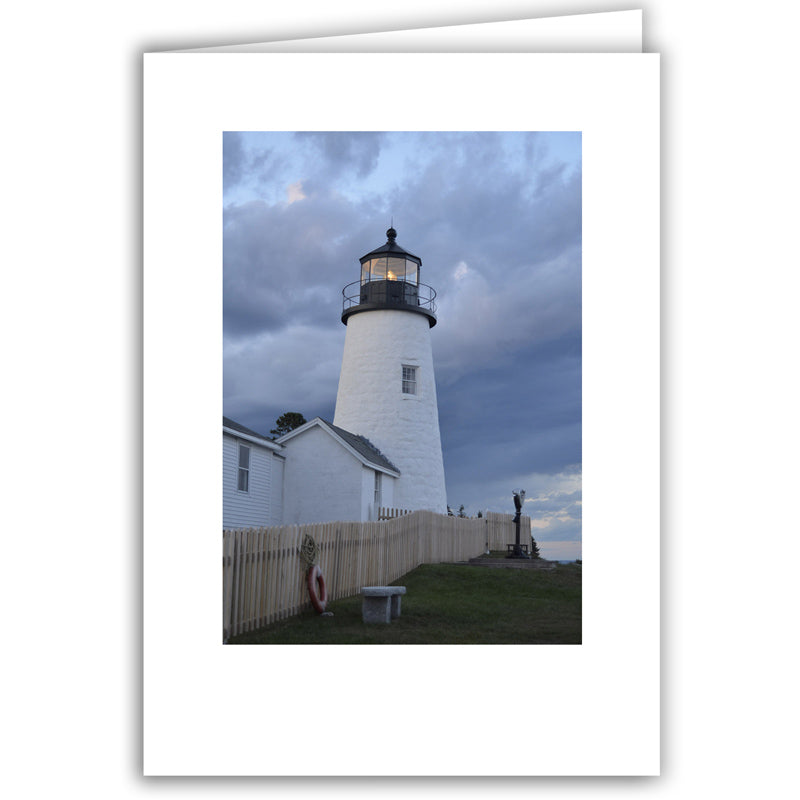 Helen Eddy photo card - Pemaquid Point Lighthouse, ME - Item 297d-77