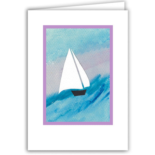 Helen Eddy photo card - Paper Sailboat, Stormy Seas - Item 302D-99