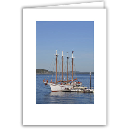 Helen Eddy photo card - Schooner Margaret Todd, Bar Harbor, ME  - Item 311d-39