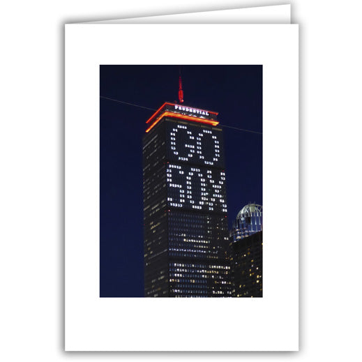 Helen Eddy photo card - “GO SOX” on the Prudential - Item 324D-95