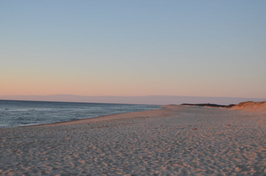 Helen Eddy photo card - Nantucket Sunset on Beach - Item 330D-39
