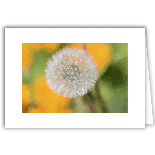 Helen Eddy photo card - Dandelion Seed Pod - PhotoPainting - Item 335D-78