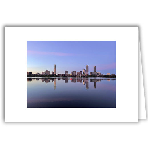 Helen Eddy photo card - Boston at Dawn - Back Bay Skyline - Item 366D-34
