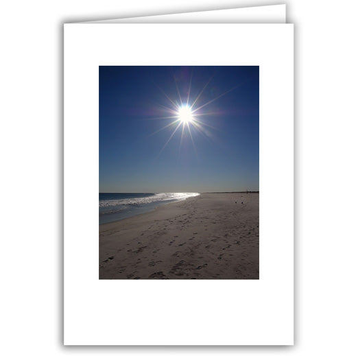 Helen Eddy photo card - Noon Sun on Beach - Long Island - Item 44D-45