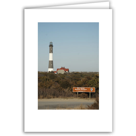 Helen Eddy photo card - Fire Island Lighthouse - Item 45d-67