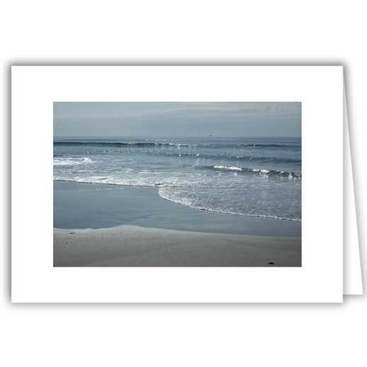 Helen Eddy photo card - Waves on the Sand - Rhode Island - Item 49D-01