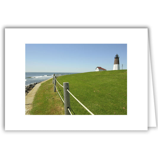 Helen Eddy photo card - Point Judith Lighthouse, Narragansett RI - Item 49d-23