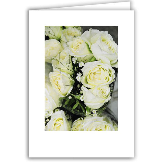 Helen Eddy photo card - White Roses - Item 50D-1162-15A