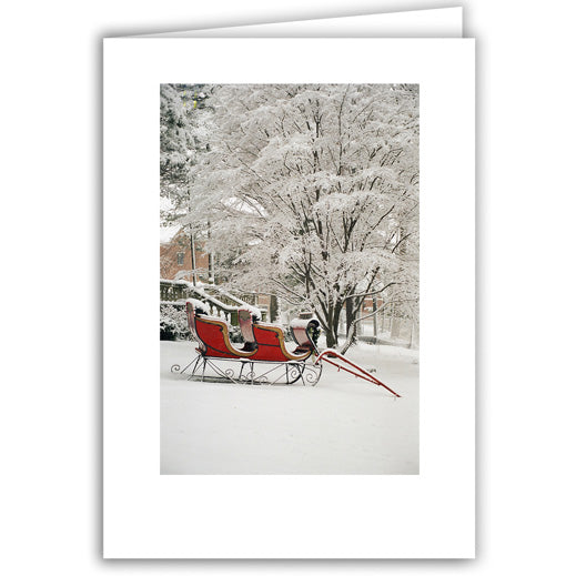 Helen Eddy photo card - Sleigh (V) - Winter - Item 50D-1278-21