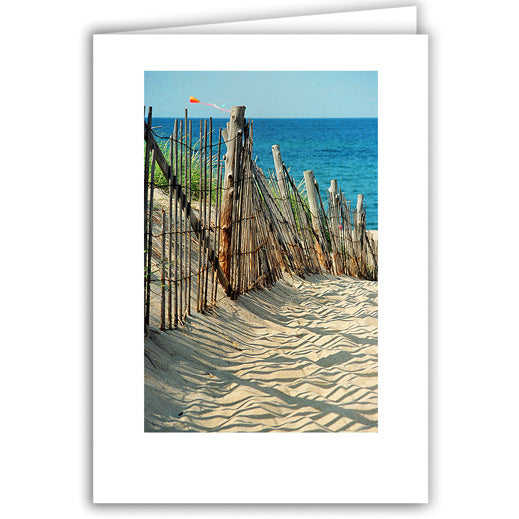 Helen Eddy photo card - Fence and Kite - Cape Cod - Item 50D-334-19