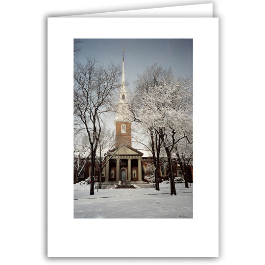 Helen Eddy photo card - Memorial Chapel - Winter - Item 50D-485-2A