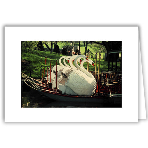 Helen Eddy photo card - Swan Boats at Rest - Item 50D-B23