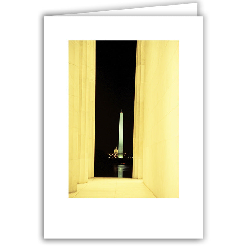 Helen Eddy photo card - Washington Monument Night - Washington DC - Item 50d-391-25