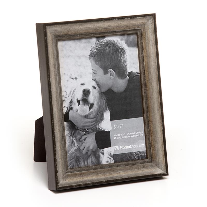 Roma 4x6 Palio silver wood ready made picture frame - 1702054-46