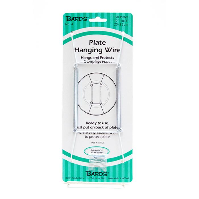 Bard's 10-14 inch White Plate Hanger