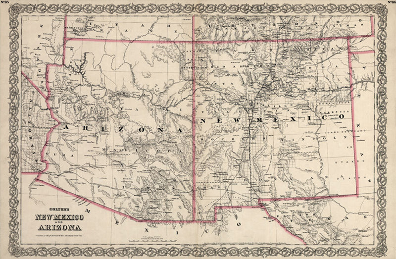 Arizona New Mexico 1867