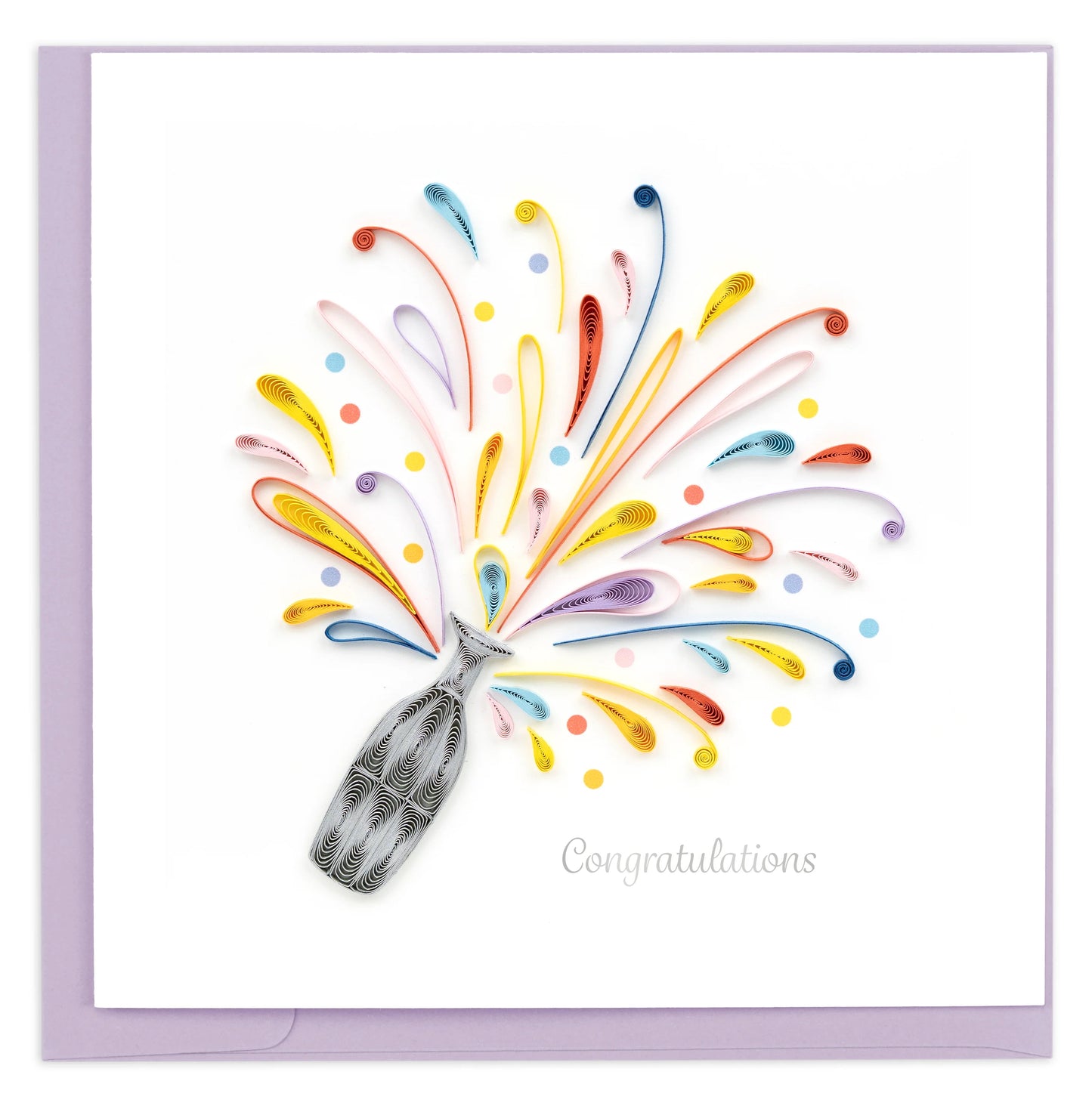 Quilling Card  "Celebration Congrats" style  CG827