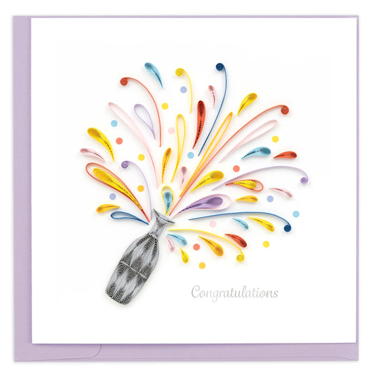 Quilling Card  "Celebration Congrats" style  CG827