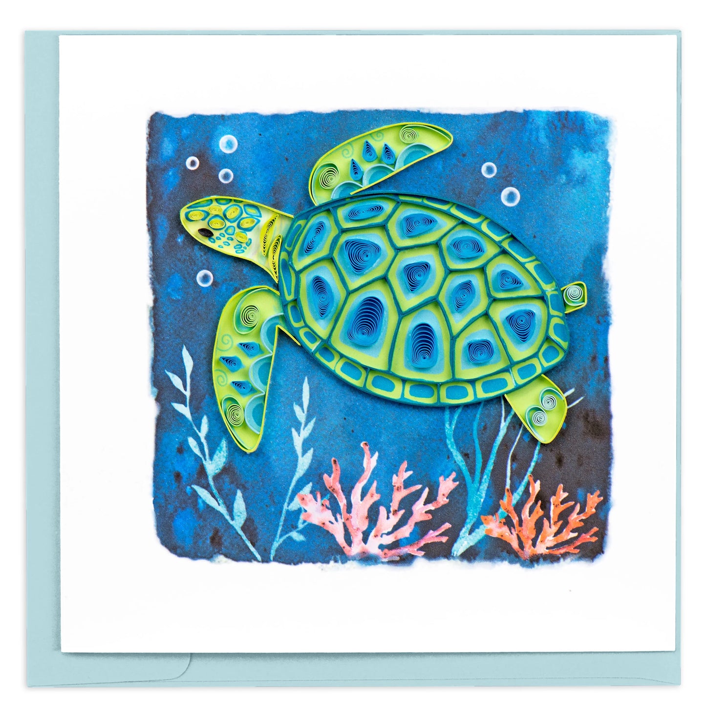 Quilling Card "Decorative Sea Turtle" style BL1427