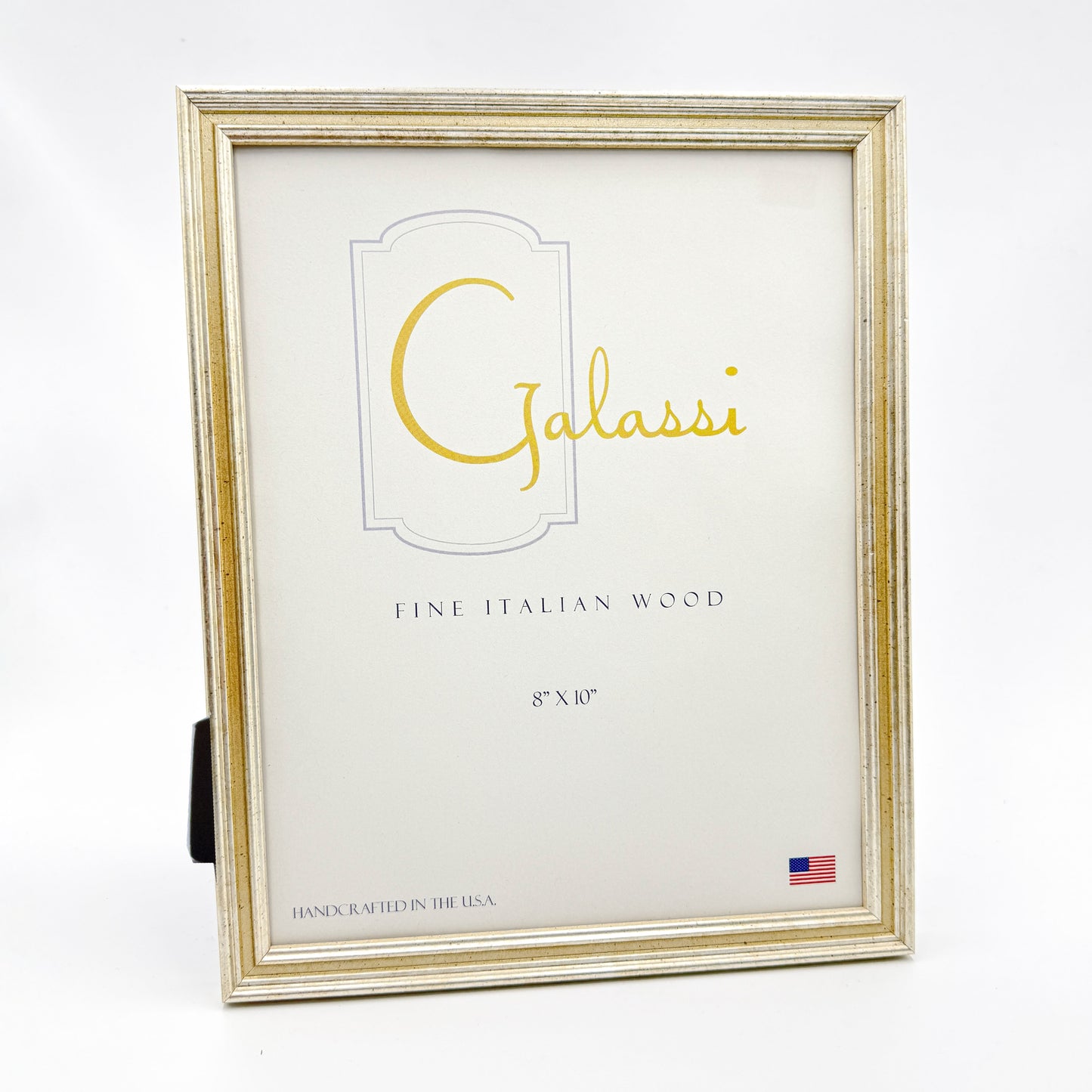 F.G. Galassi 8x10 silver / gold ready made picture frame - style 29680